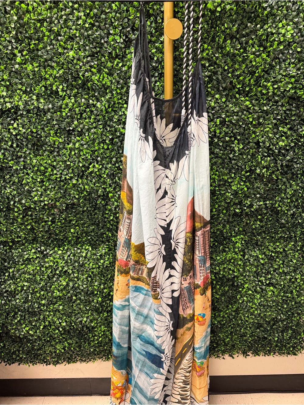 FARM RIO COPACABANA BEACH MULTICOLORED MAXI DRESS - S - Picture 5 of 10
